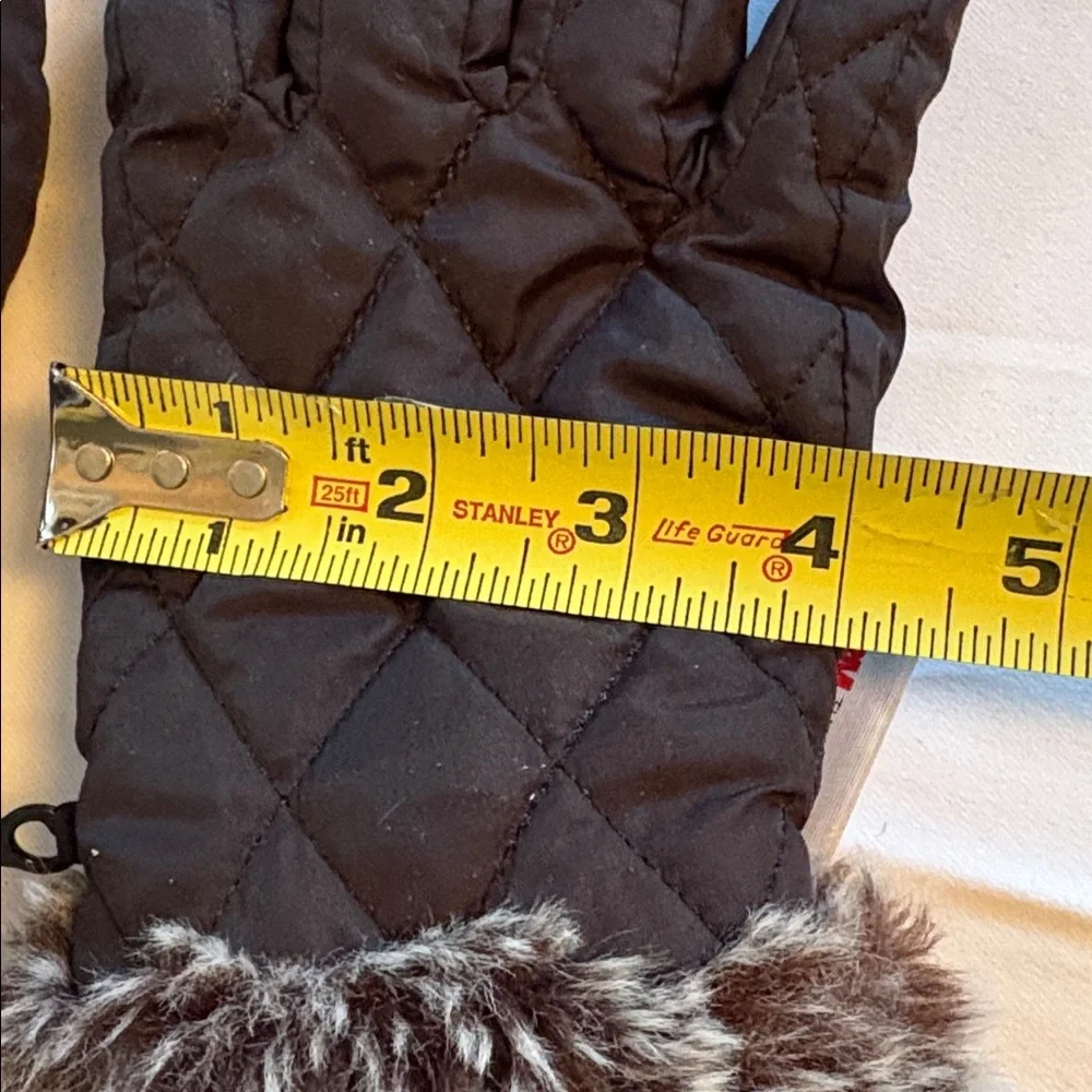 Unbranded Thinsulate Black Quilted Gloves Est size L